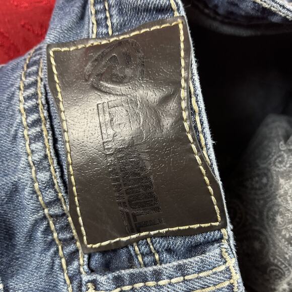 Rock And Roll Jeans Pistol Straight Mens Tagged Sz 30wx30 Actual 29.5x28" - Picture 6 of 12